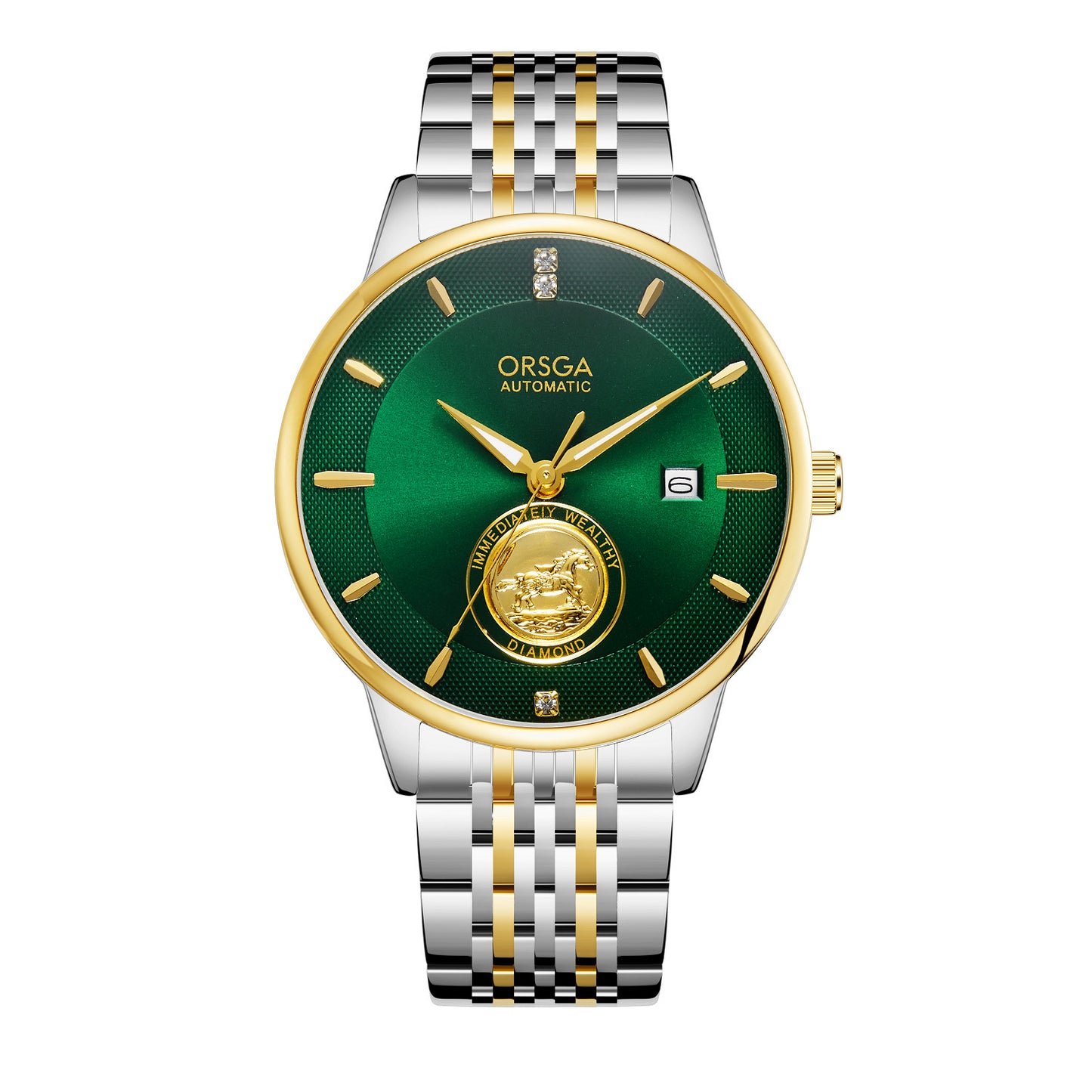 Waterproof Transparent Bottom Business Men's Mechanical Watch