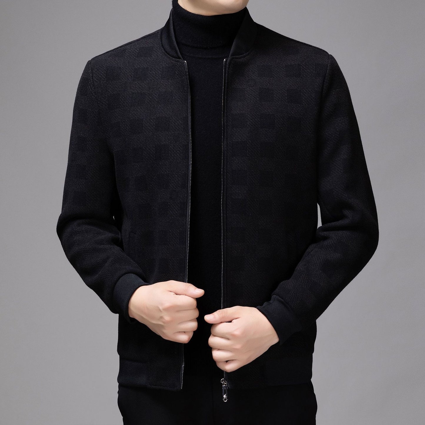 Men's Casual Business Trend Baseball Collar Fashion Top