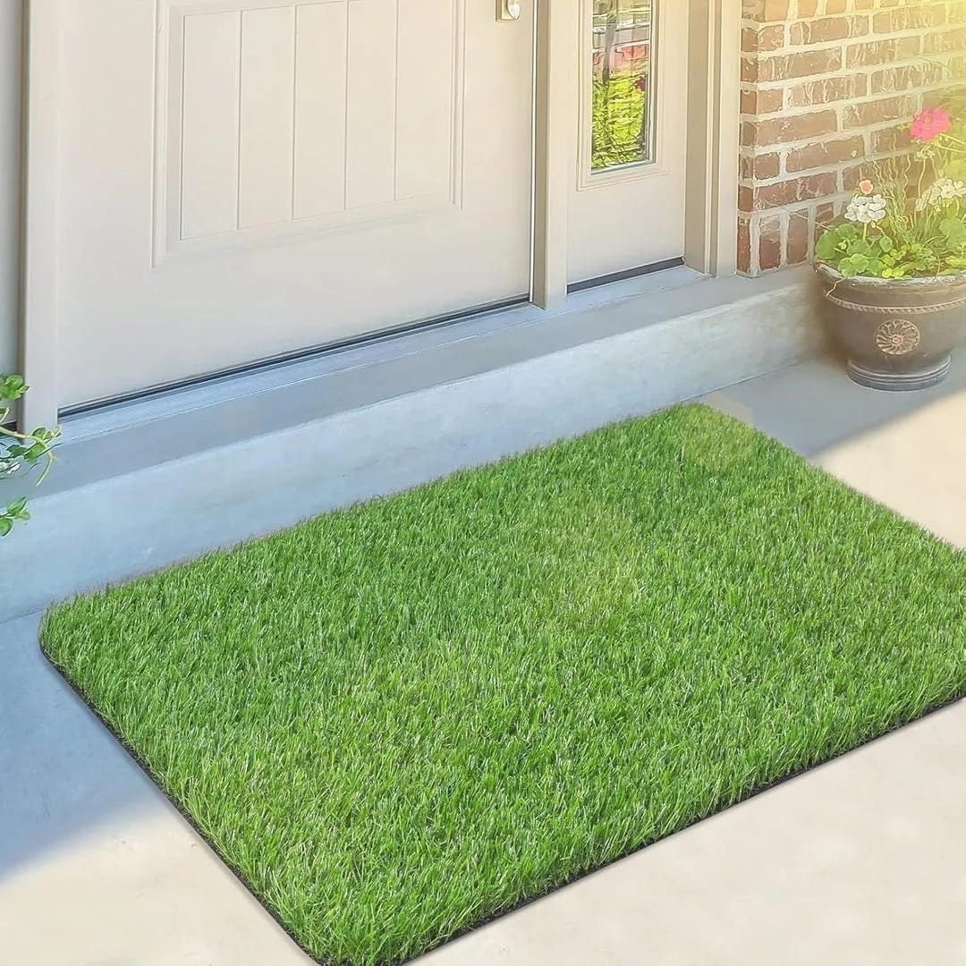 Green Artificial Grass Door Mat – Home Entrance & Balcony Mat