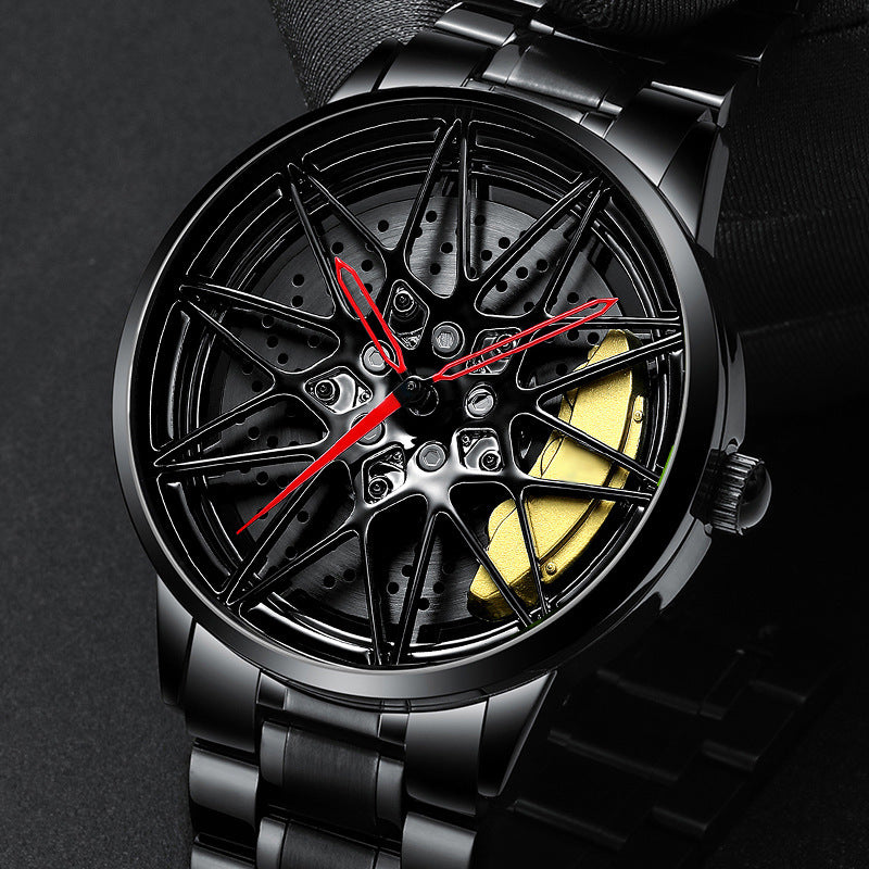 Men's Electronic Wheel Watch Hollow Three-dimensional