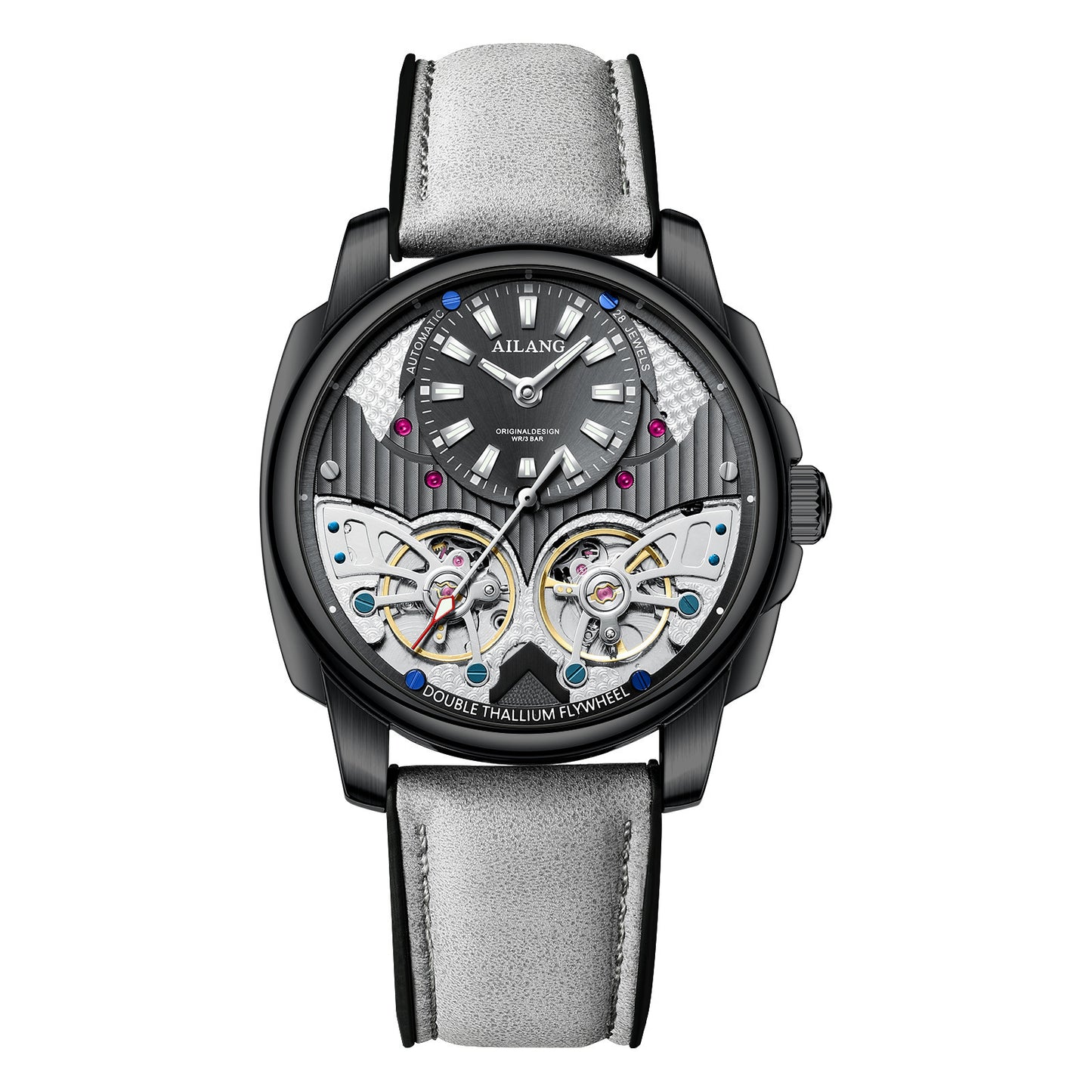 Automatic Mechanical Double Tourbillon Men's Watch
