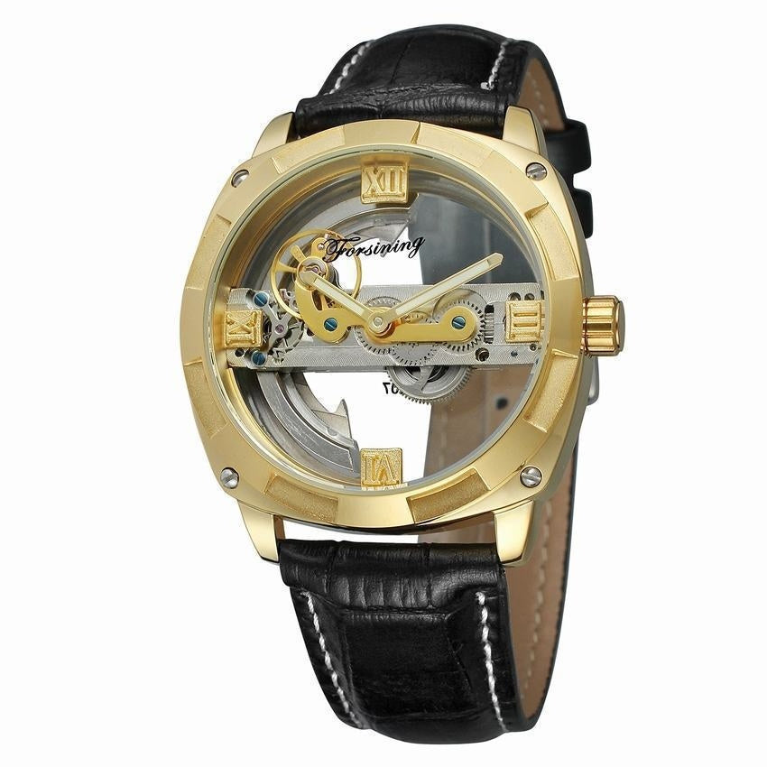 Business Casual Fashion Men's Watch Waterproof Tourbillon Automatic Mechanical