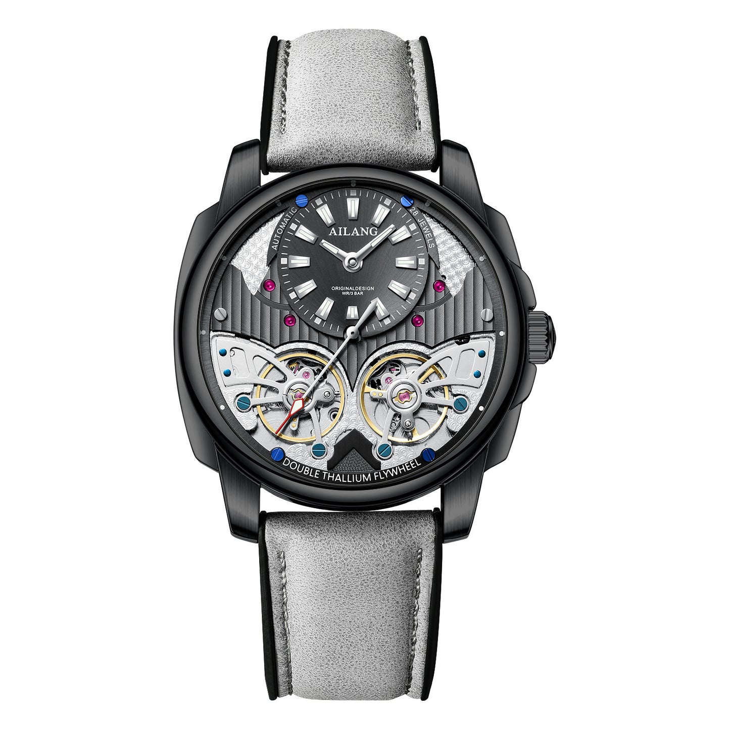 Automatic Mechanical Double Tourbillon Men's Watch