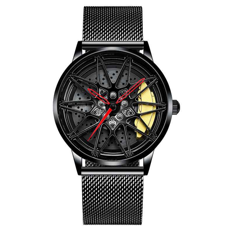 Men's Electronic Wheel Watch Hollow Three-dimensional