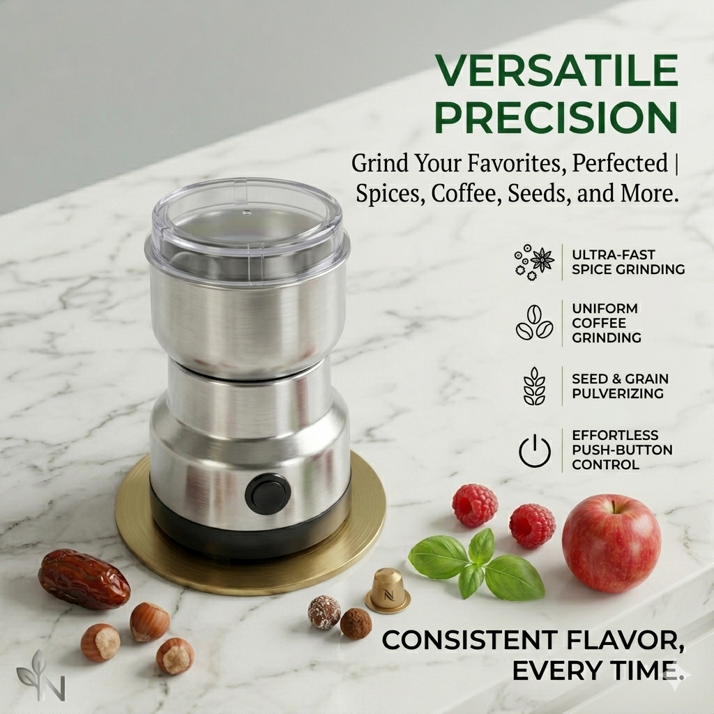Electric Spice Grinder – Stainless Steel, Pakistan Kitchen