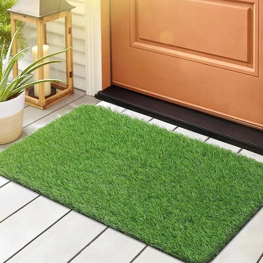 Green Artificial Grass Door Mat – Home Entrance & Balcony Mat