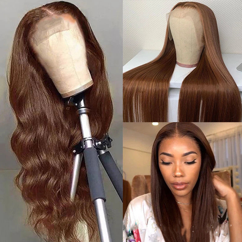 Brown Color Human Hair Wigs Human Hair Wig - MRG Official Store
