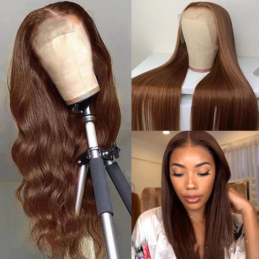 Brown Color Human Hair Wigs Human Hair Wig - MRG Official Store
