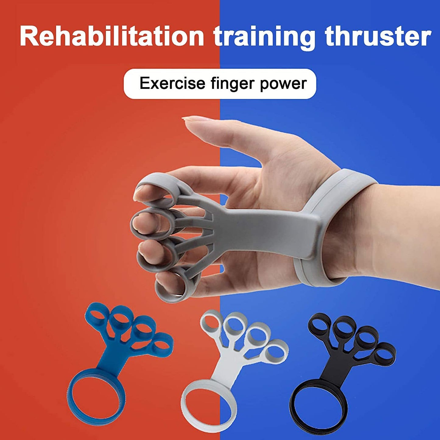 Silicone Grip Device Finger Exercise Stretcher Arthritis Hand Grip Trainer Strengthen Rehabilitation Training To Relieve Pain - MRG Official Store